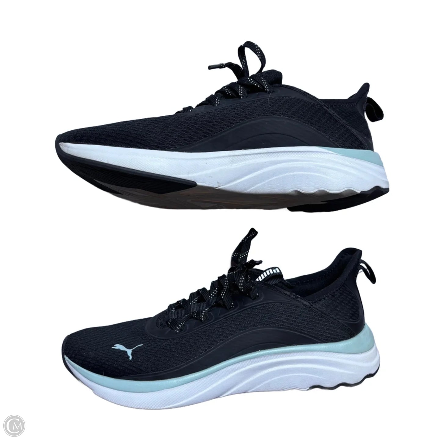 Shoes Sneakers By Puma In Black & Blue, Size: 9