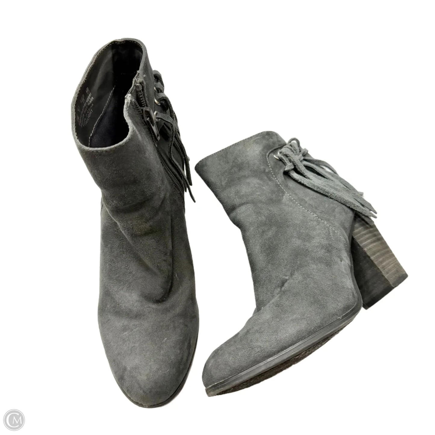 Boots Ankle Heels By Carlos By Carlos Santana In Grey, Size: 8