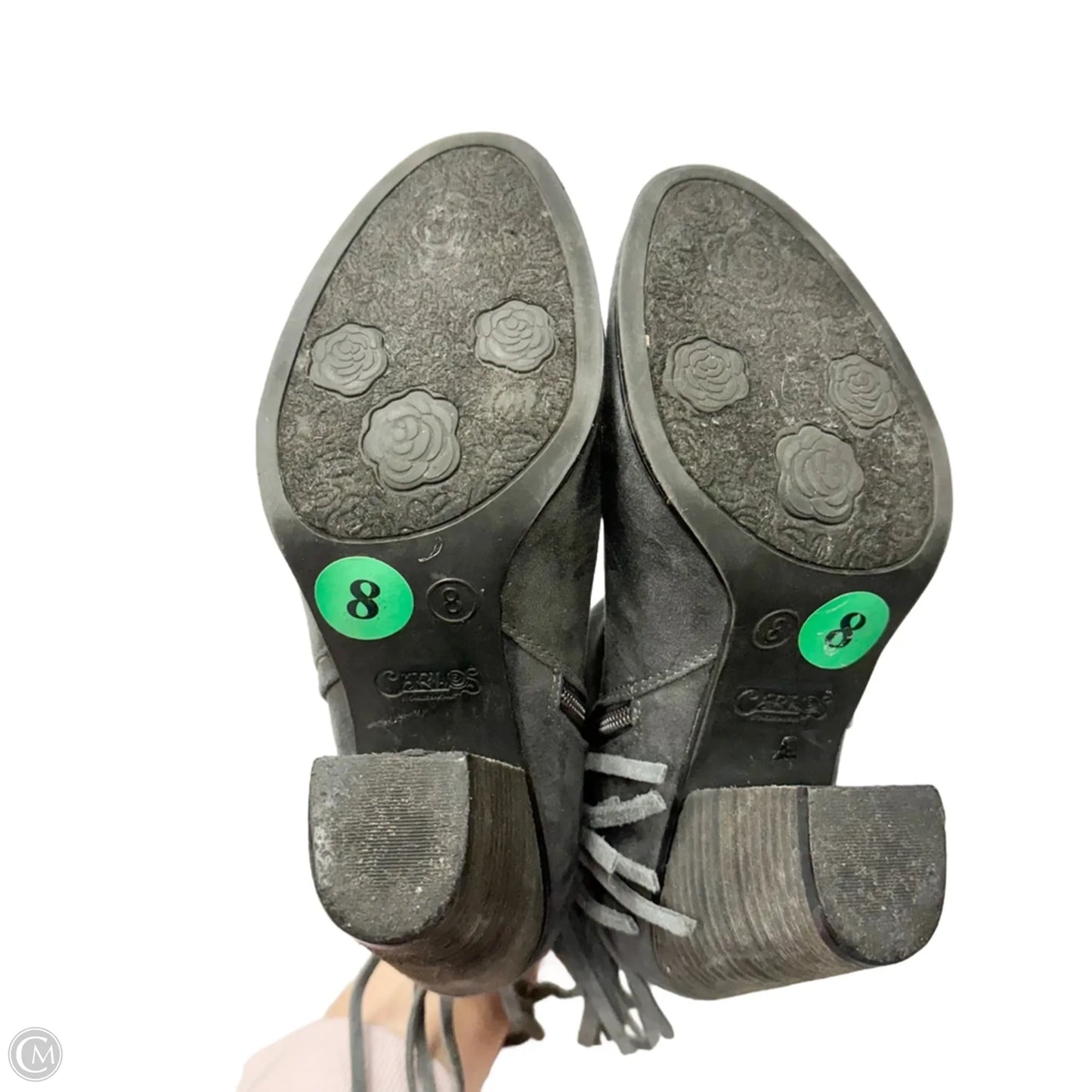 Boots Ankle Heels By Carlos By Carlos Santana In Grey, Size: 8