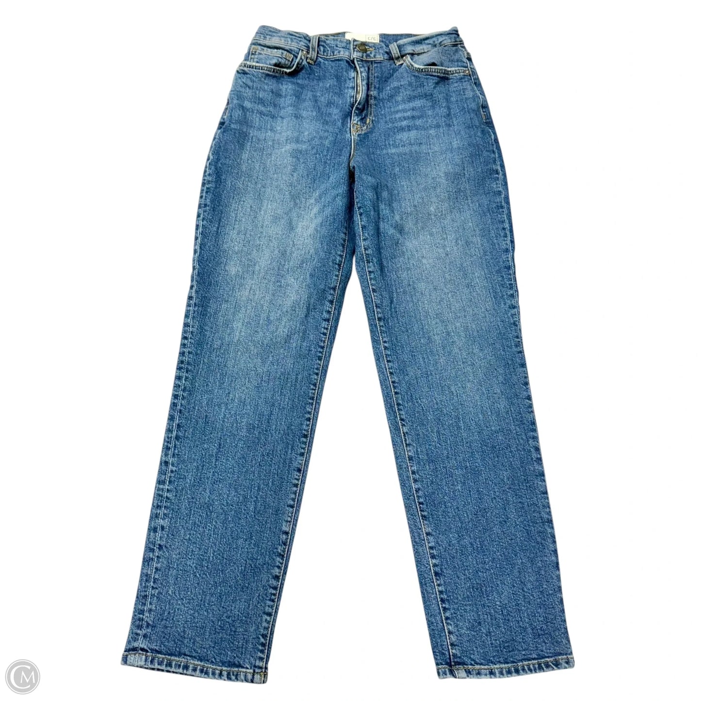 Jeans Straight By Current/elliott In Blue Denim, Size: 2
