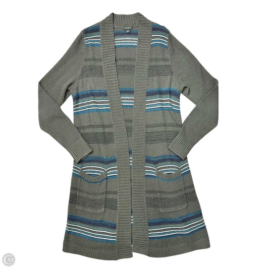Sweater Cardigan By Torrid In Blue & Grey, Size: 1x