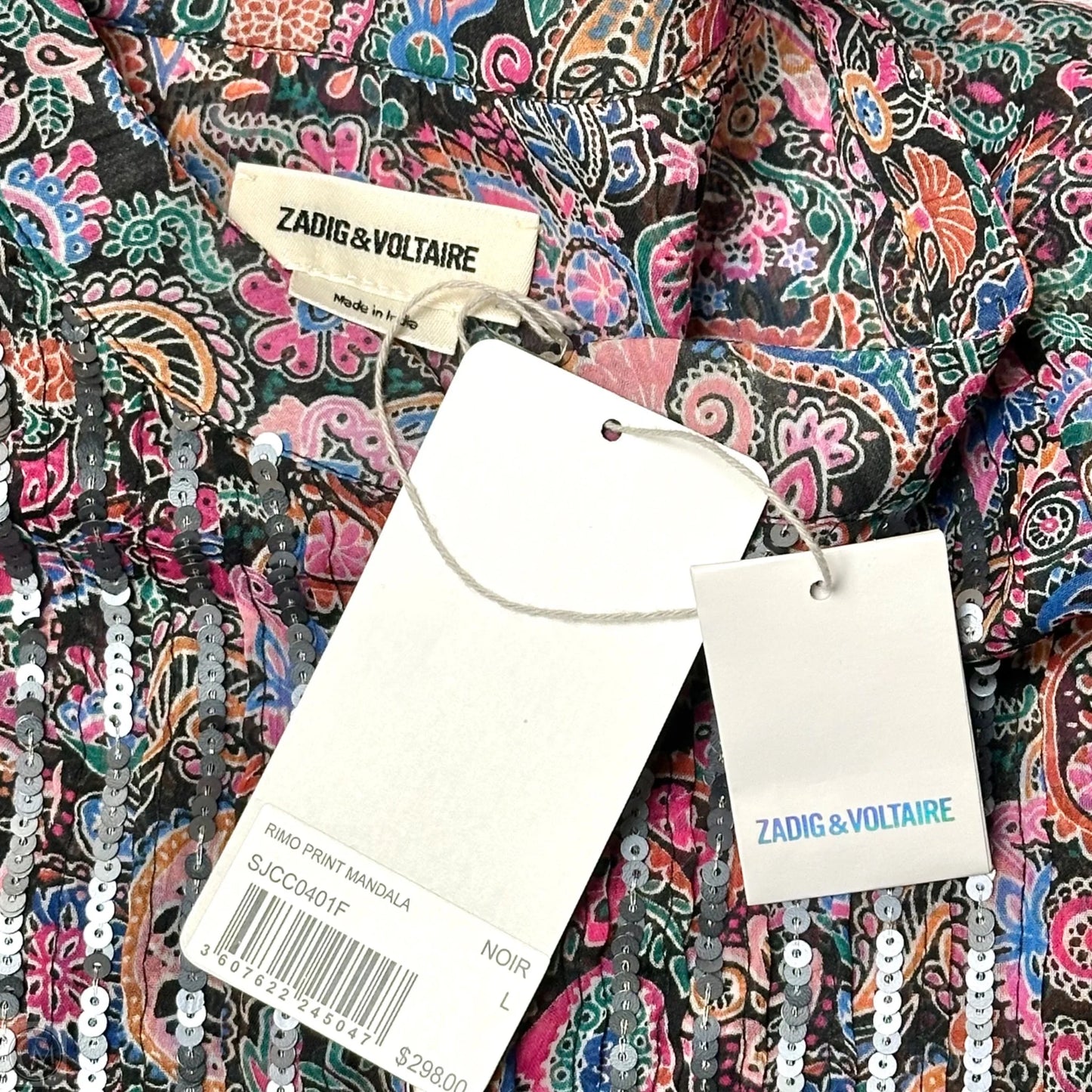 Dress Casual Short By Zadig And Voltaire In Paisley Print, Size: L