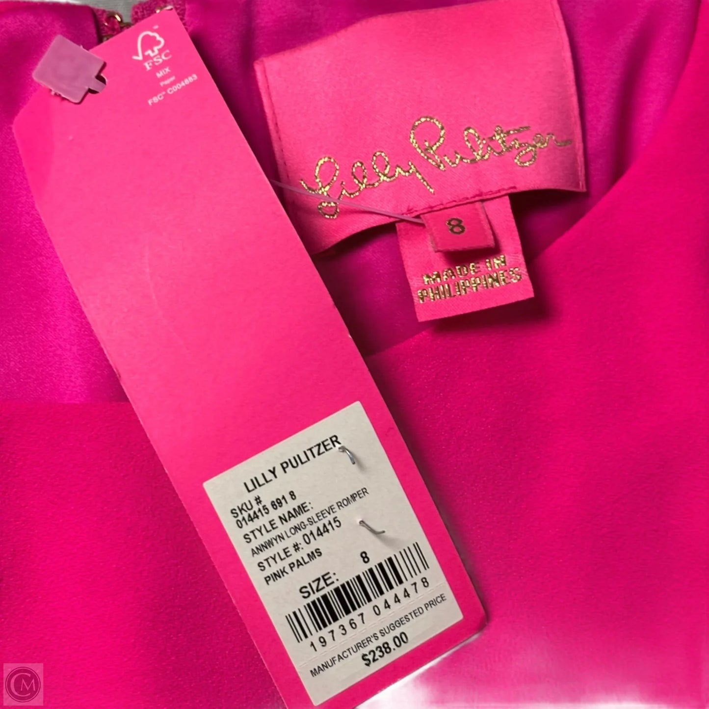 Romper Designer By Lilly Pulitzer In Pink, Size: M