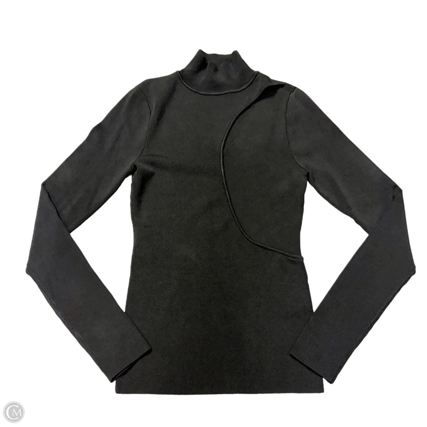 Top Long Sleeve Designer By Alice + Olivia In Black, Size: M