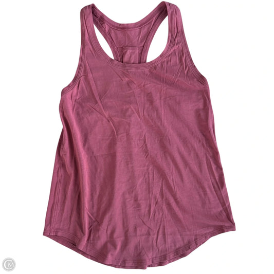 Athletic Tank Top By Lululemon In Pink, Size: M