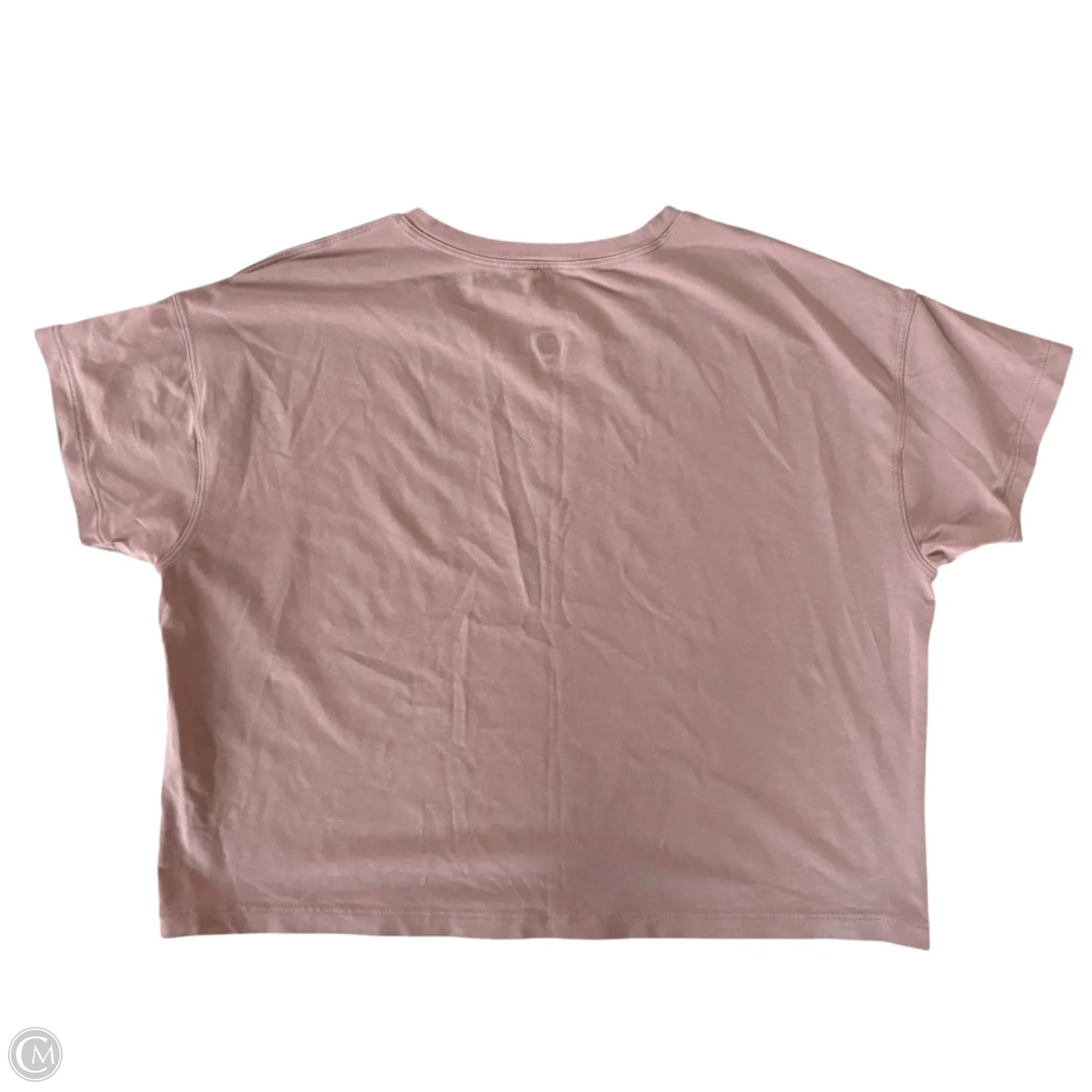 Athletic Top Short Sleeve By Lululemon In Pink, Size: M