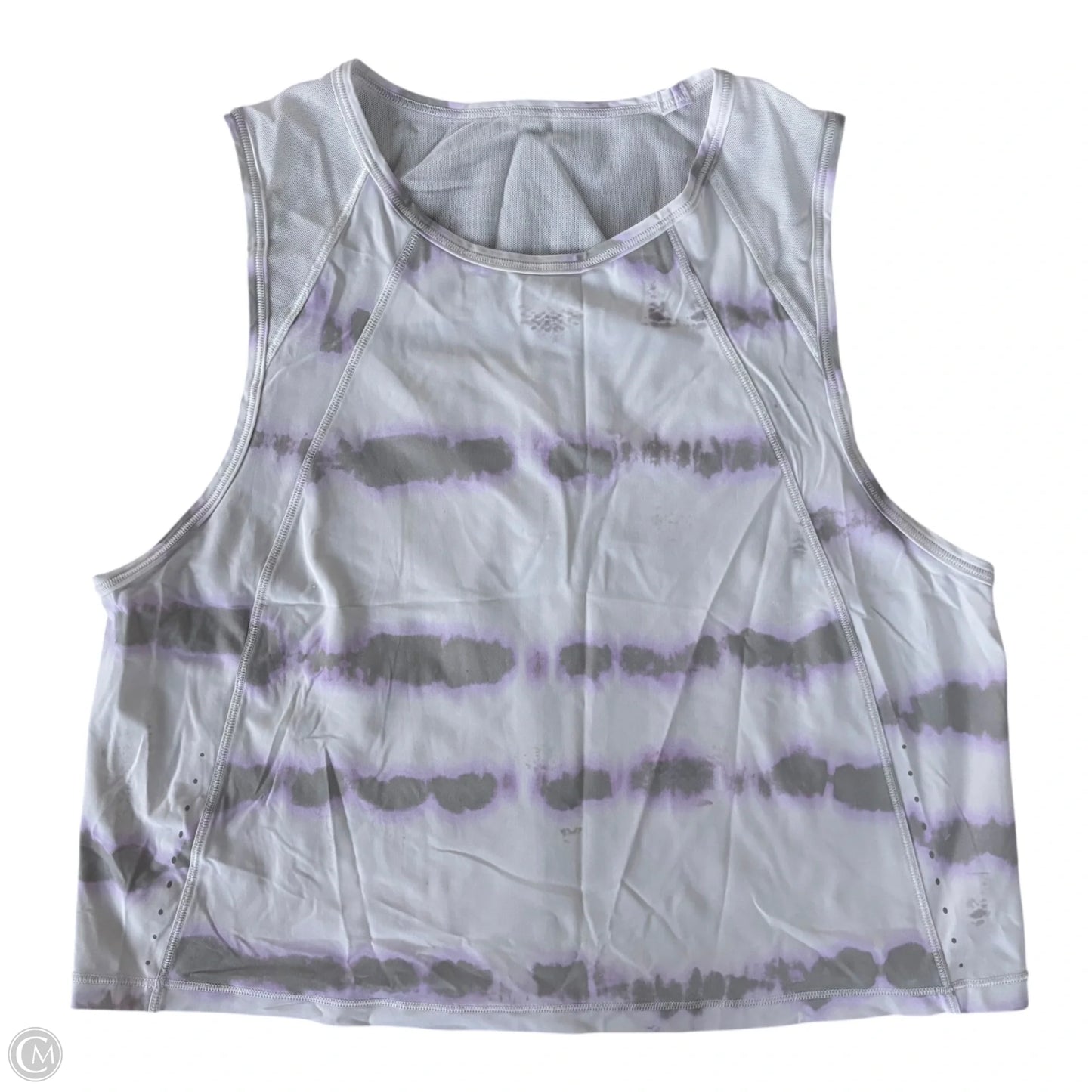 Athletic Tank Top By Lululemon In Grey & Purple, Size: S