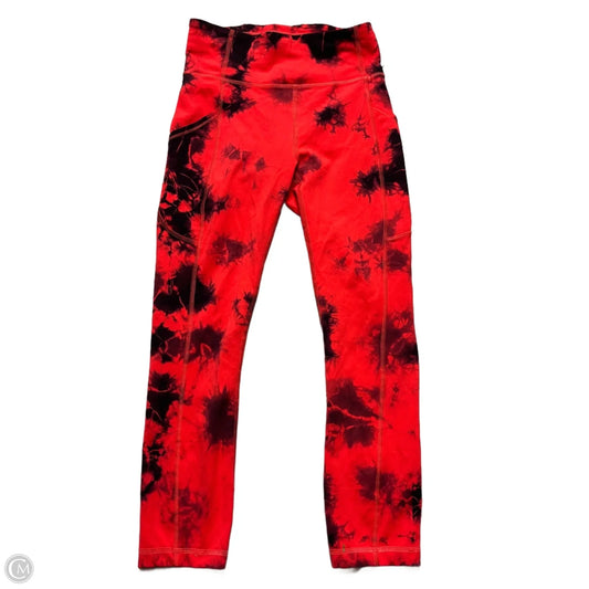 Athletic Leggings By Lululemon In Tie Dye Print, Size: S
