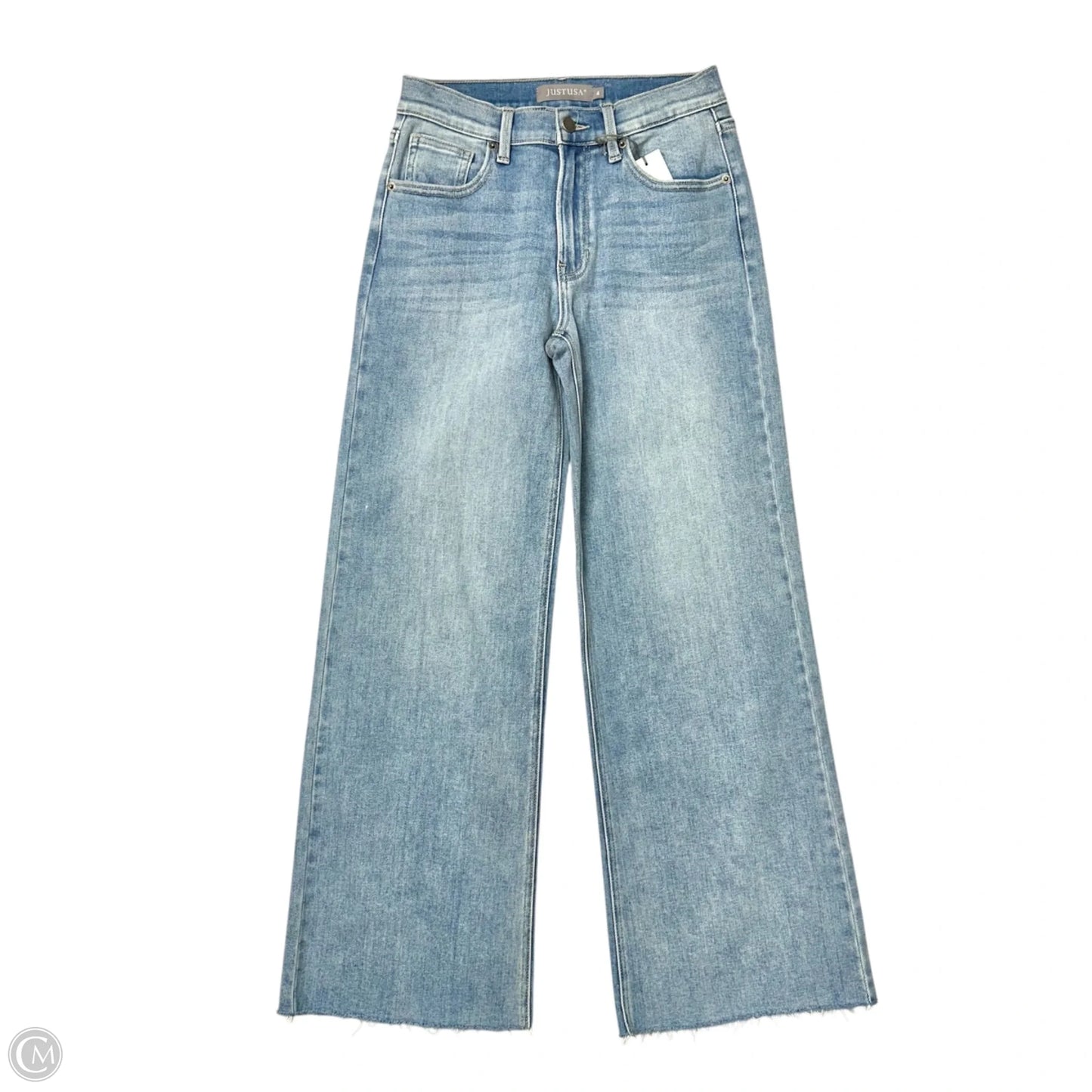Jeans Wide Leg By Just Usa In Blue, Size: 4