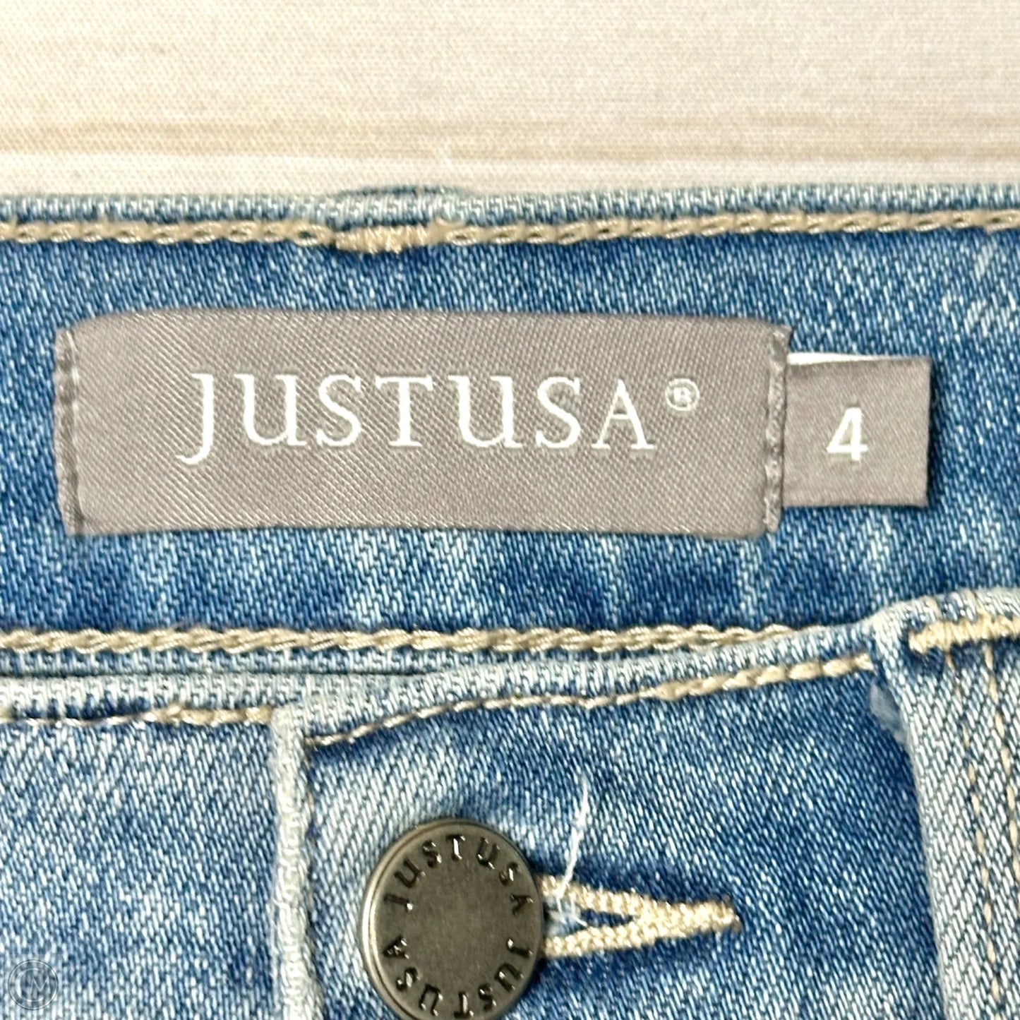 Jeans Wide Leg By Just Usa In Blue, Size: 4