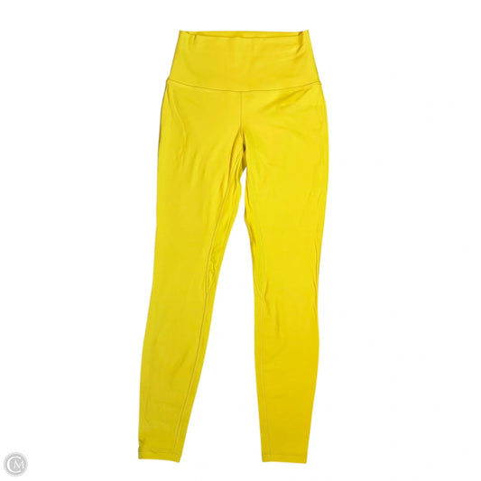 Athletic Leggings By Lululemon In Yellow, Size: S