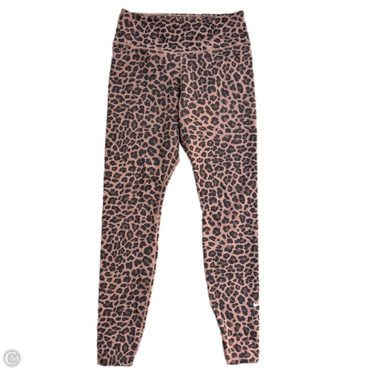Athletic Leggings By Nike In Leopard Print, Size: S