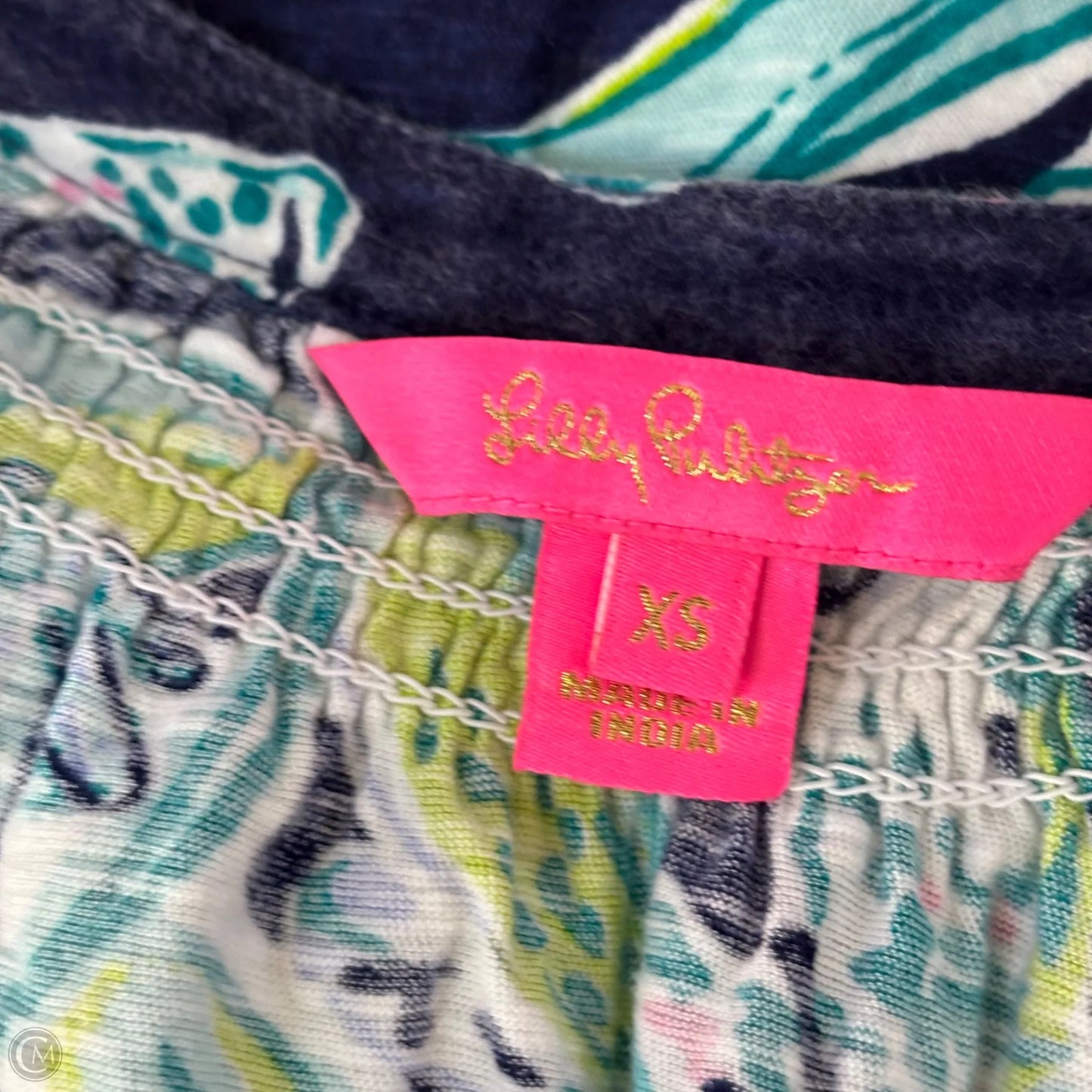 Top Sleeveless Designer By Lilly Pulitzer In Blue & Green, Size: Xs