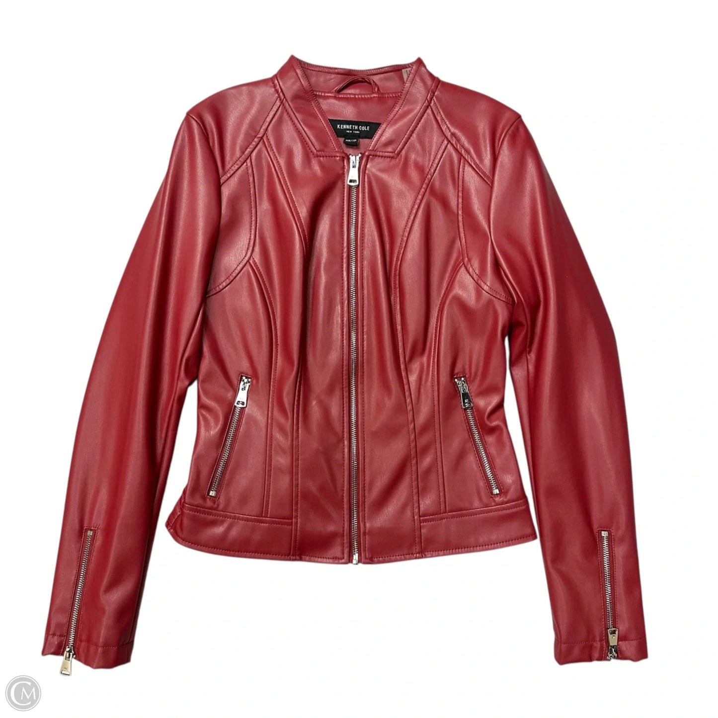 Jacket Moto By Kenneth Cole In Red, Size: Xs