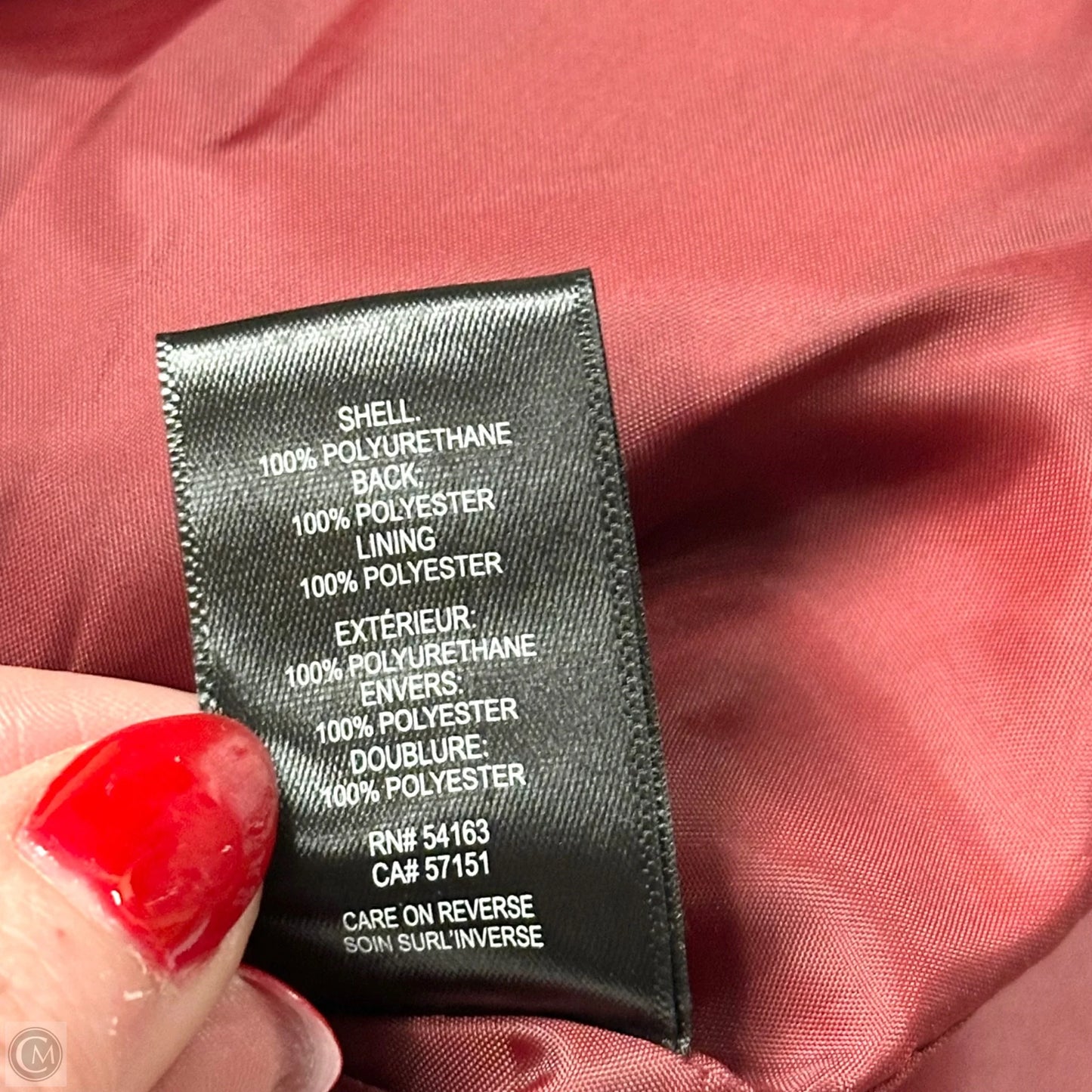 Jacket Moto By Kenneth Cole In Red, Size: Xs