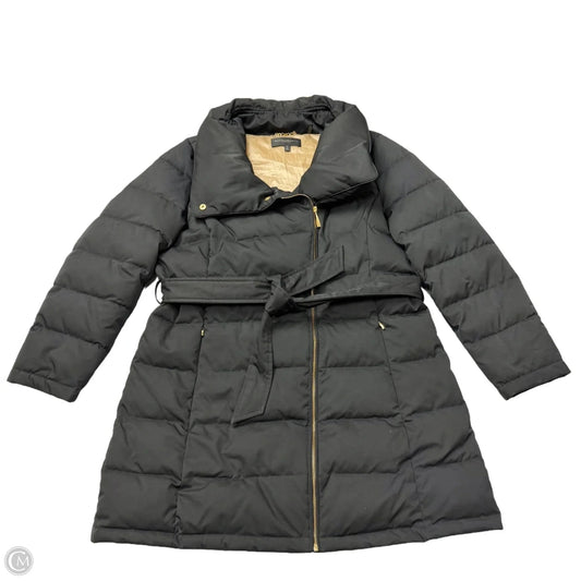 Coat Puffer & Quilted By Donna Karan In Blue, Size: Xl