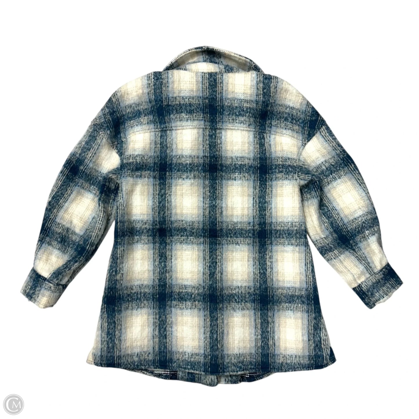 Jacket Shirt By Avec Les Filles In Plaid Pattern, Size: Xs