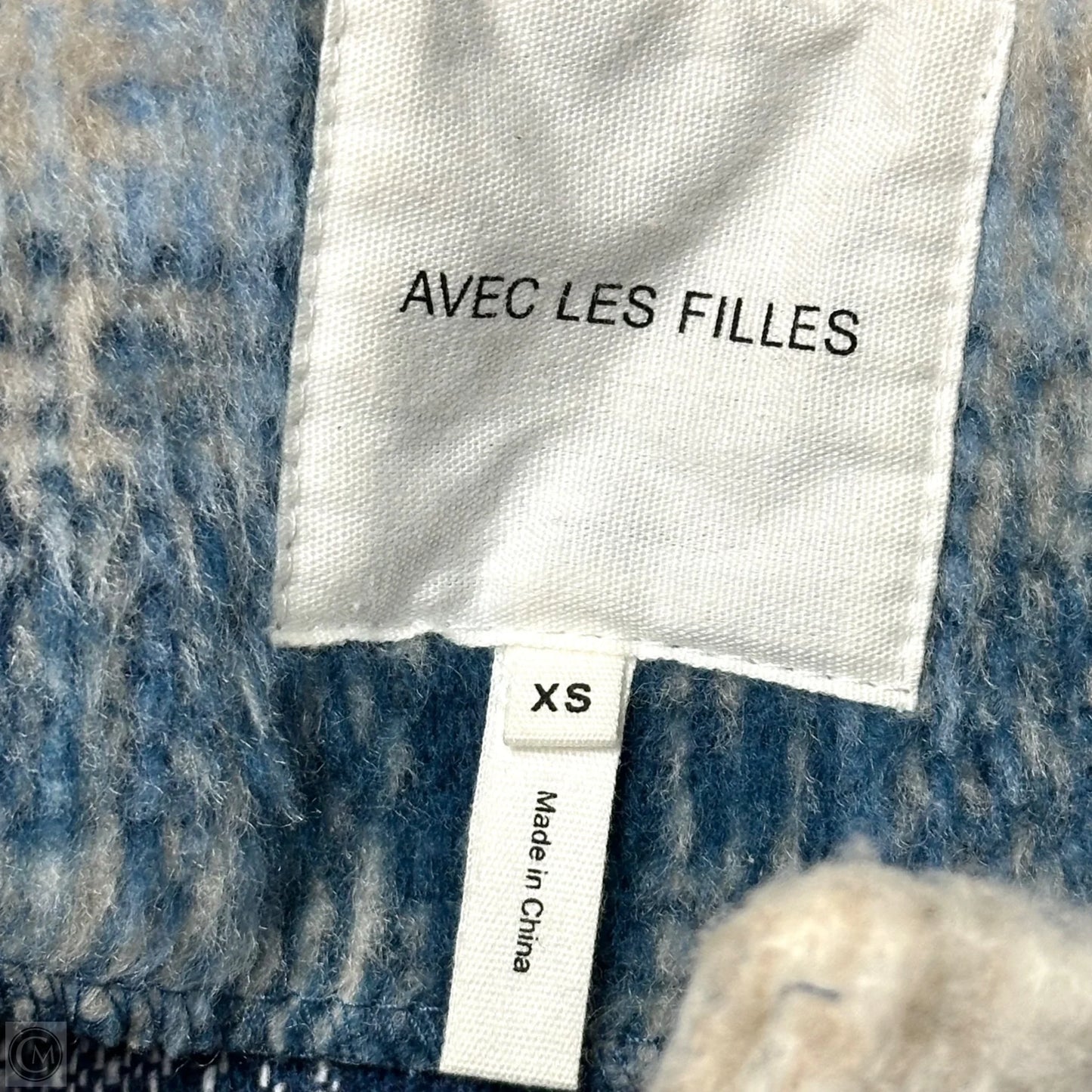 Jacket Shirt By Avec Les Filles In Plaid Pattern, Size: Xs