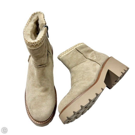 Boots Ankle Heels By Madden Girl In Taupe, Size: 8