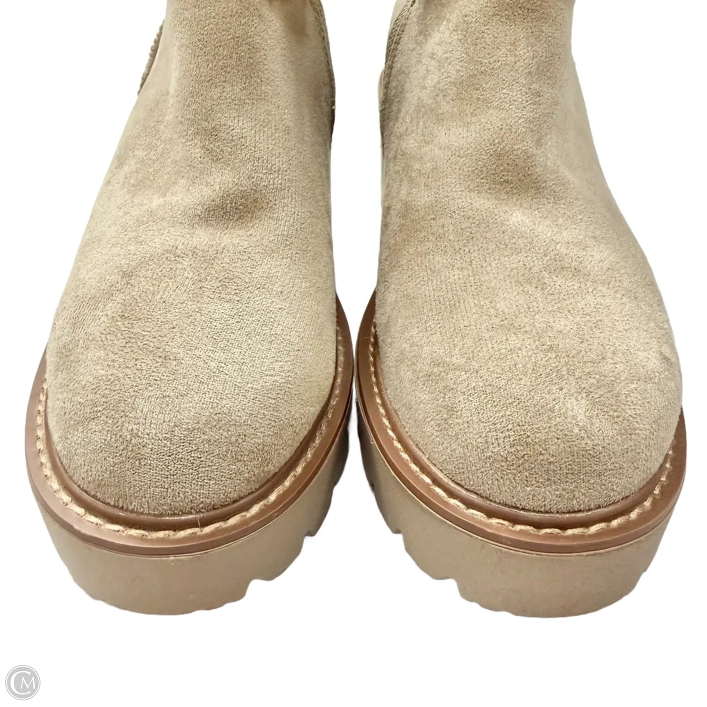Boots Ankle Heels By Madden Girl In Taupe, Size: 8