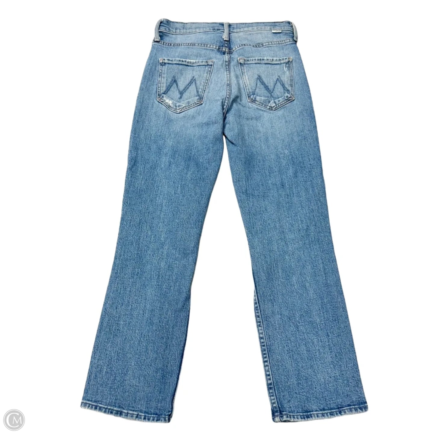 Jeans Straight By Mother In Blue Denim, Size: 2