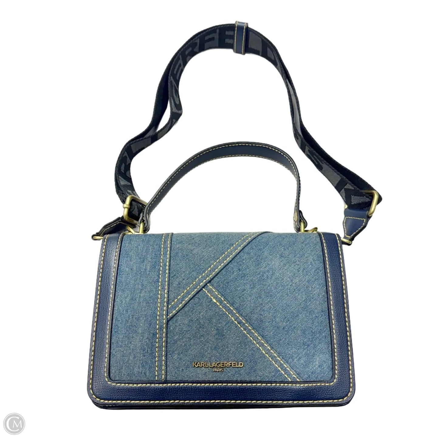 Handbag Designer By Karl Lagerfeld, Size: Medium
