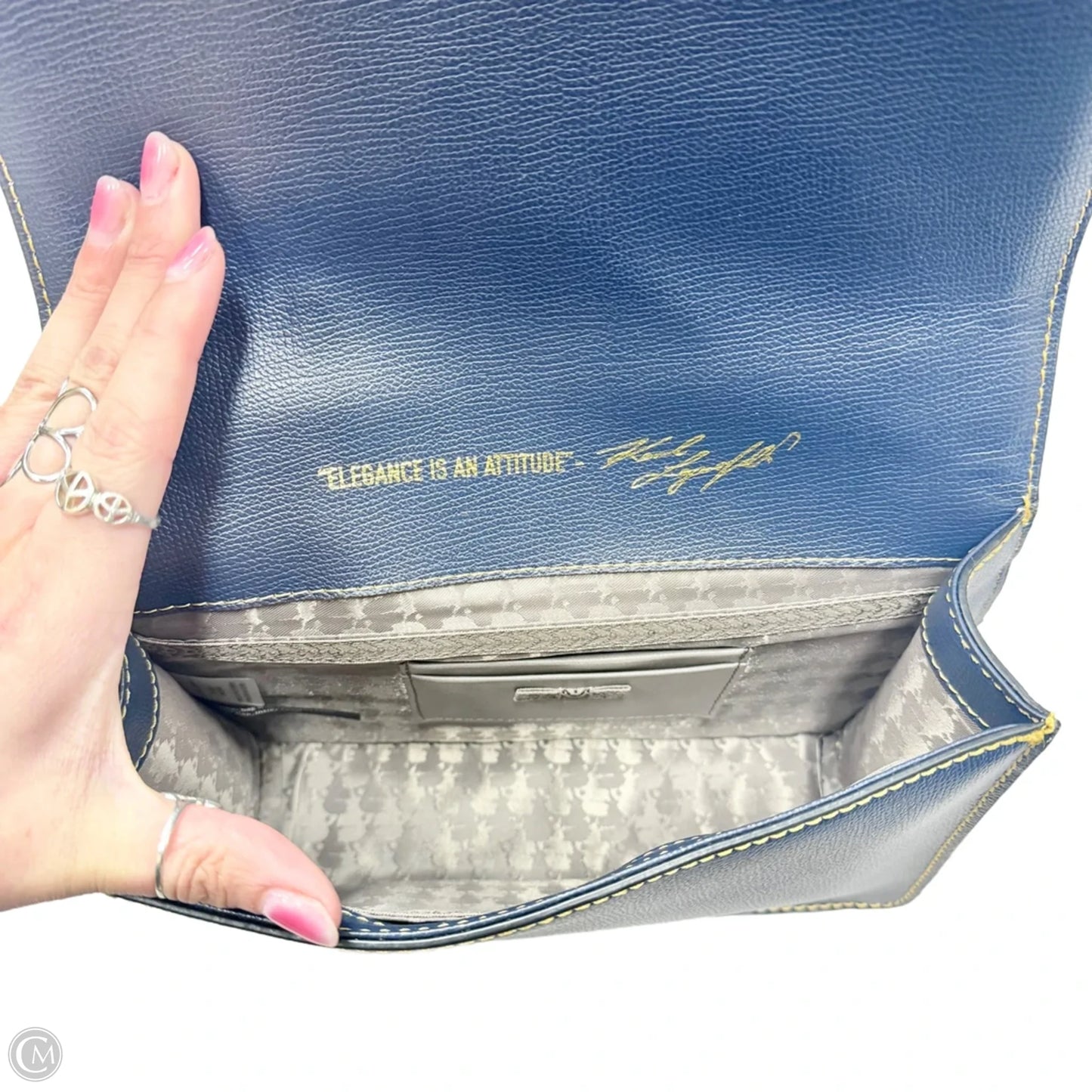 Handbag Designer By Karl Lagerfeld, Size: Medium