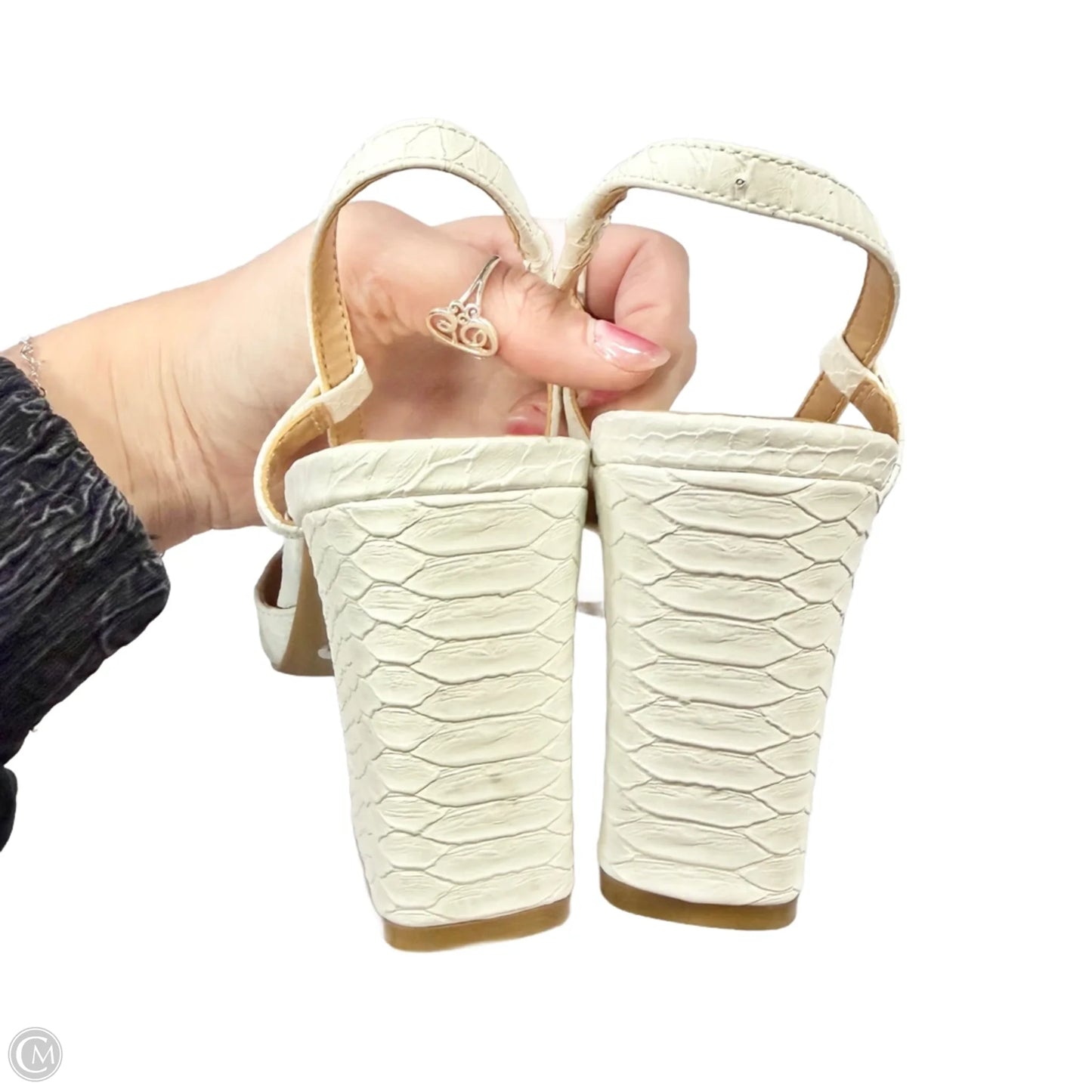 Shoes Heels Kitten By Inc In White, Size: 6