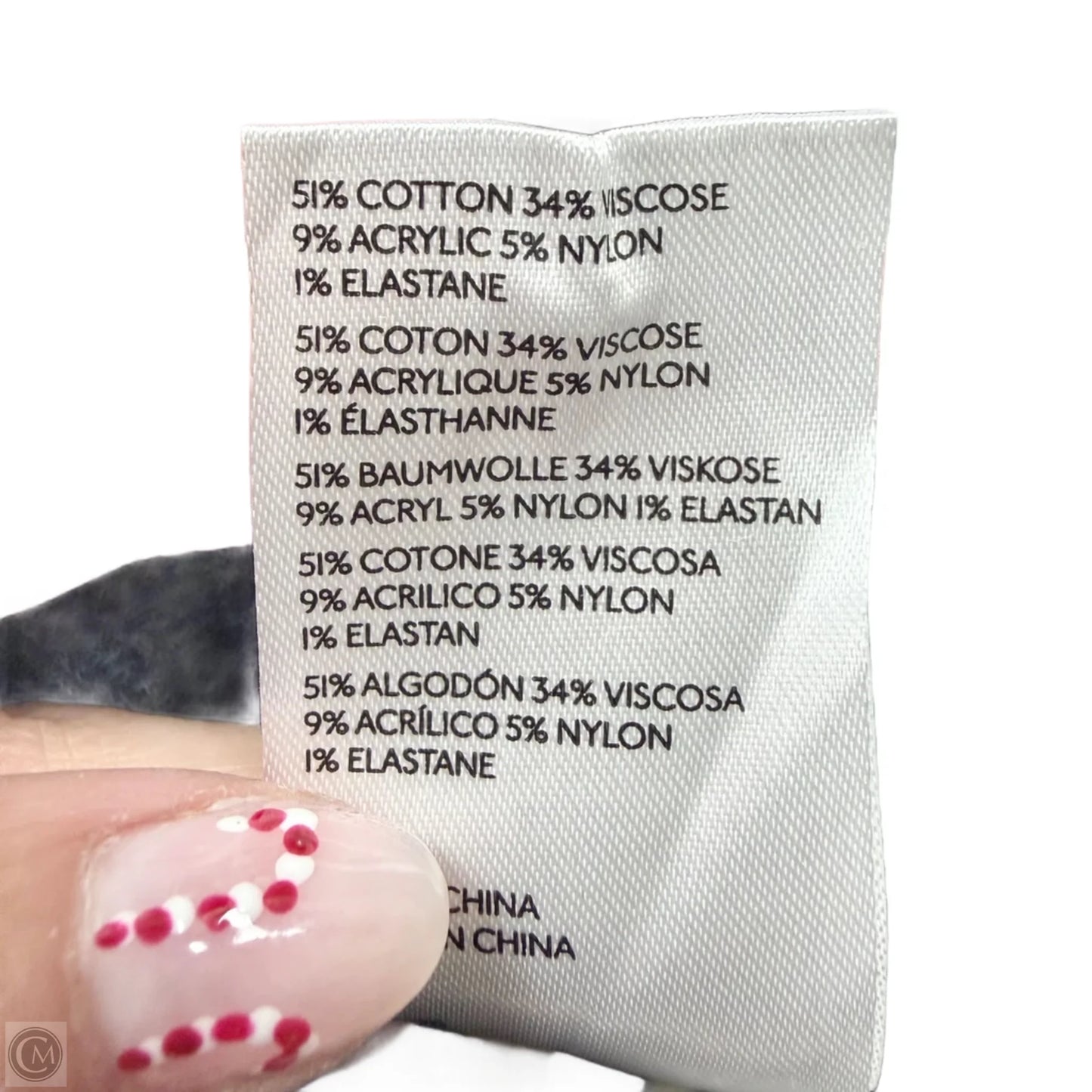 Sweater Short Sleeve By Maeve In Blue & White, Size: S