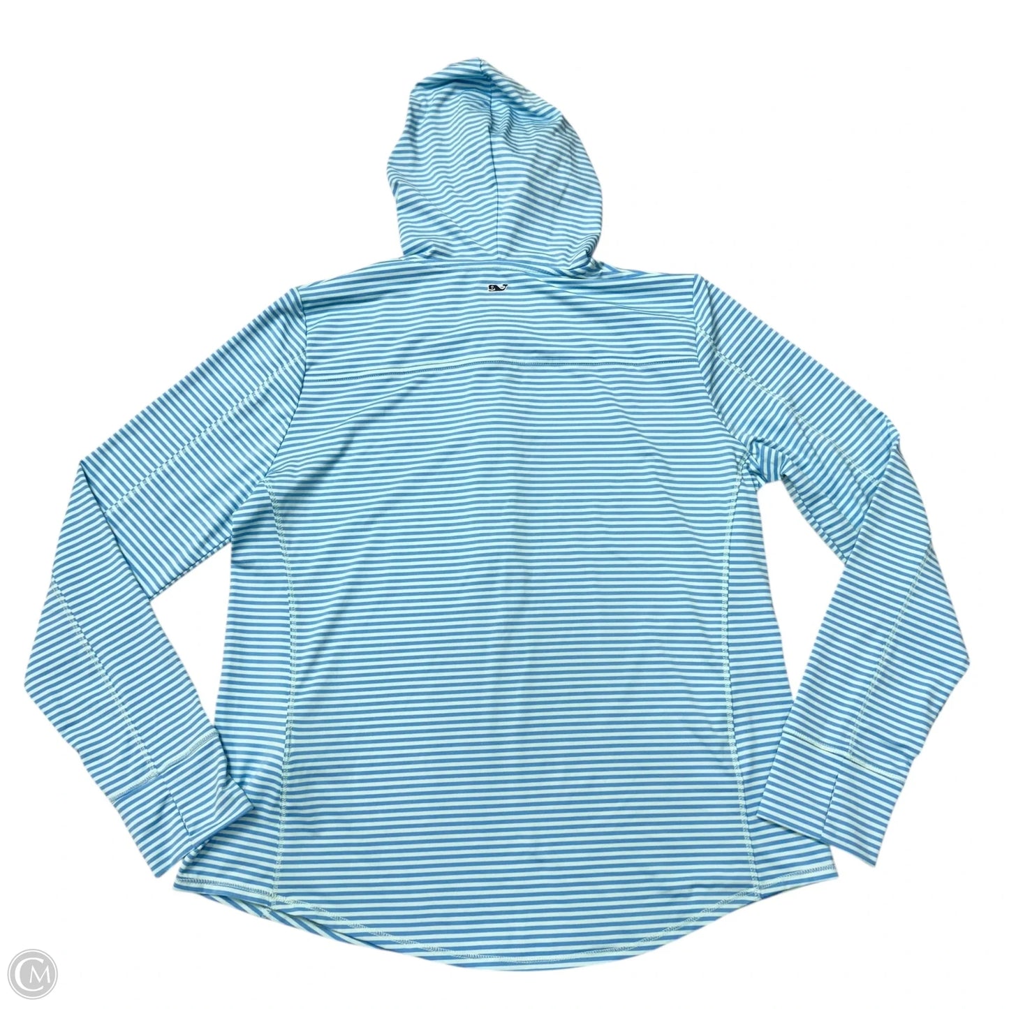 Athletic Top Long Sleeve Hoodie By Vineyard Vines In Striped Pattern, Size: L