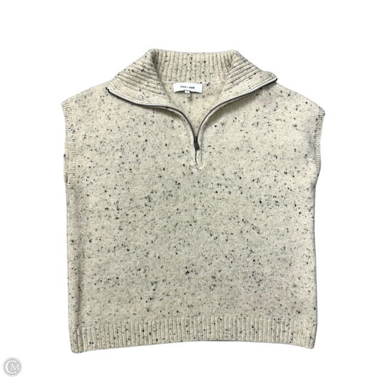 Vest Sweater By John & Jenn In Cream, Size: S