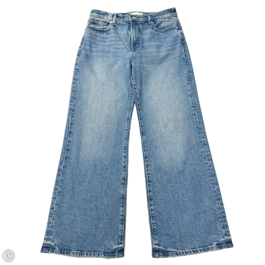 Jeans Wide Leg By Loft In Blue Denim, Size: 4