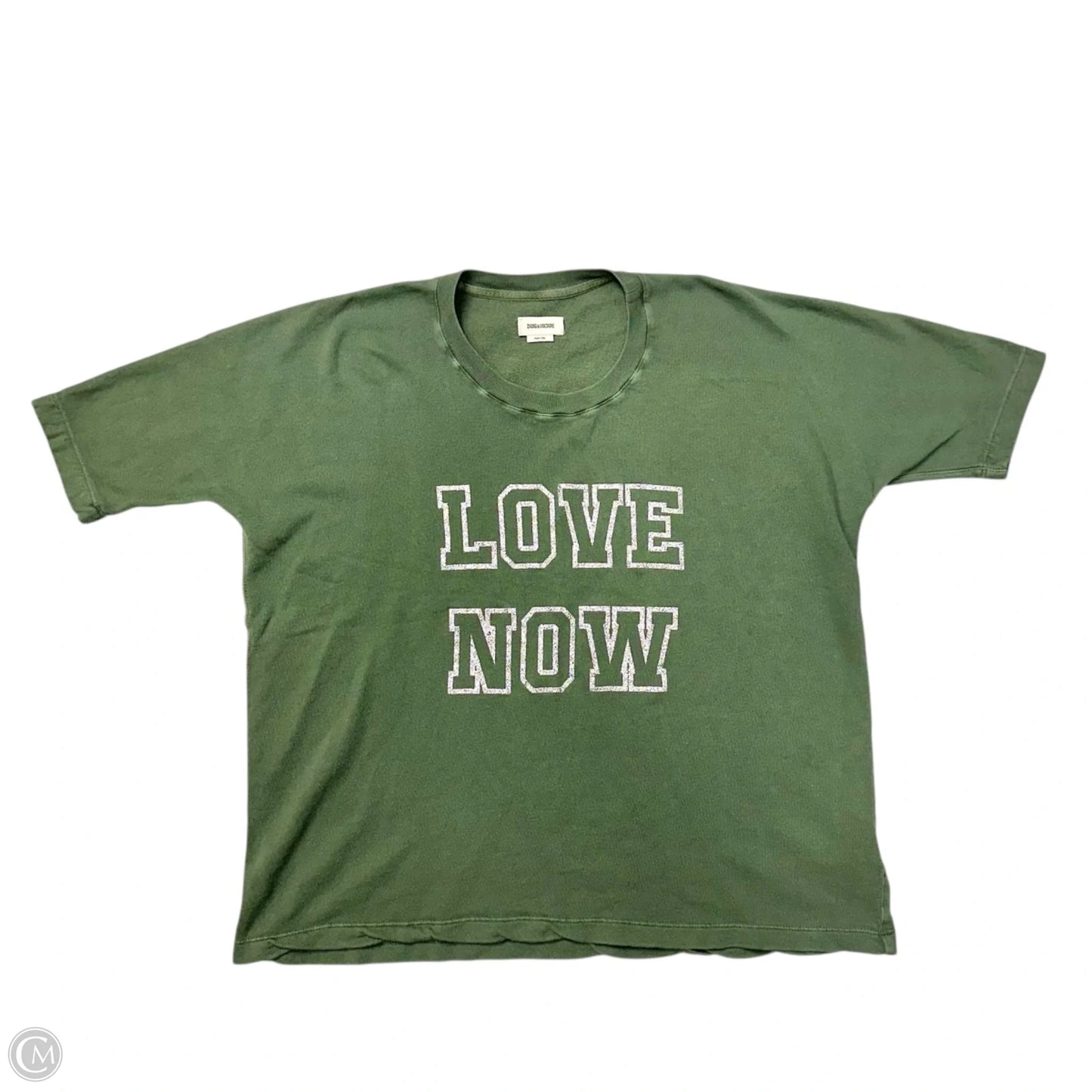 Top Short Sleeve By Zadig And Voltaire In Green, Size: M