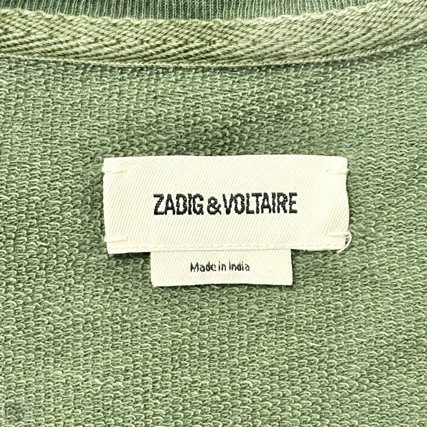 Top Short Sleeve By Zadig And Voltaire In Green, Size: M