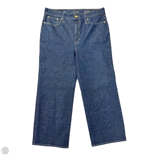 Jeans Wide Leg By J. Crew In Blue Denim, Size: 12