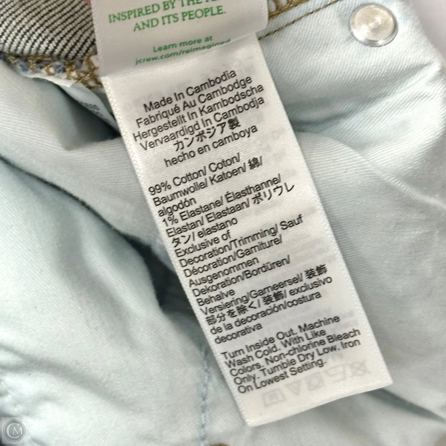 Jeans Wide Leg By J. Crew In Blue Denim, Size: 12