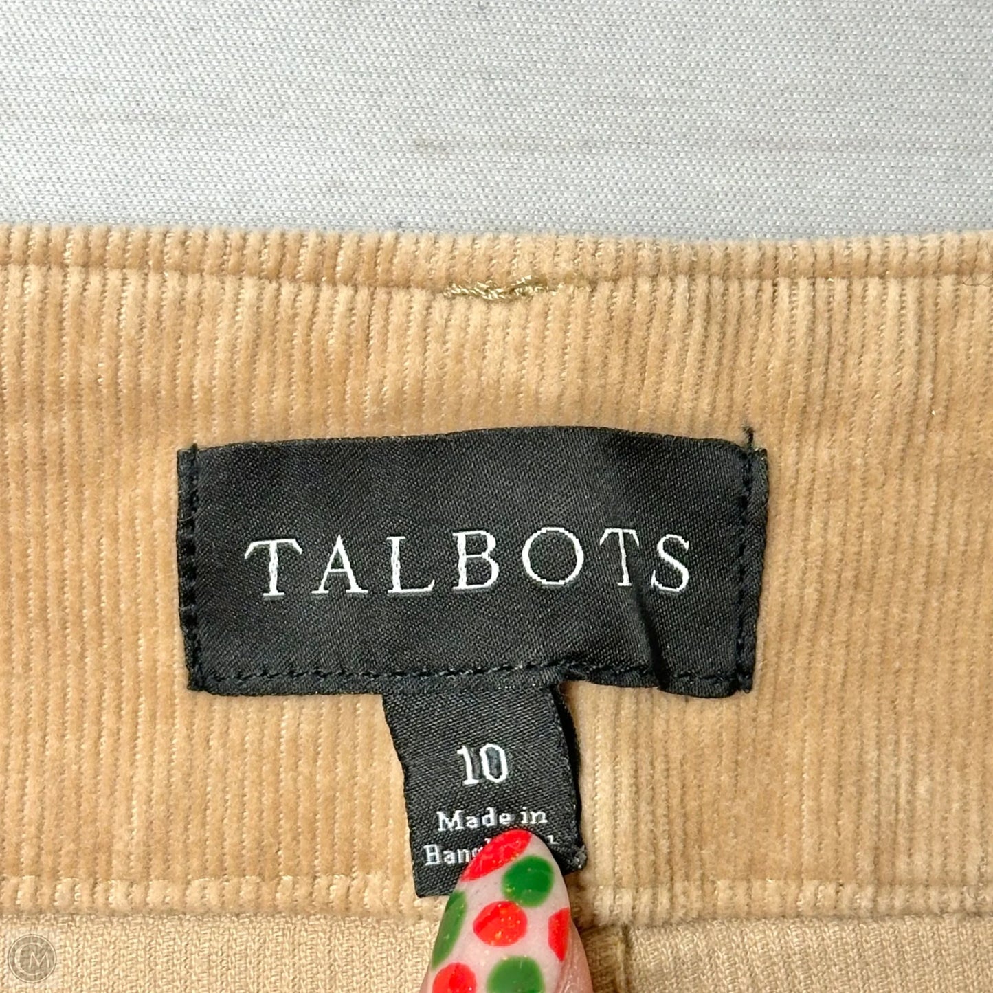 Pants Corduroy By Talbots In Tan, Size: 10