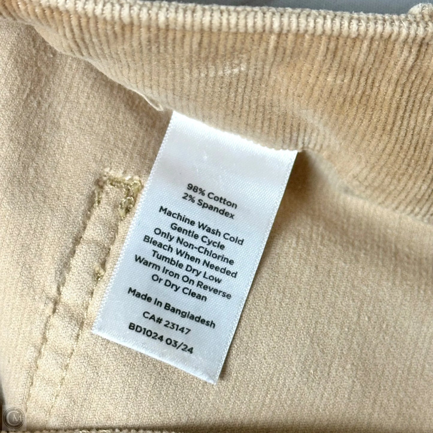 Pants Corduroy By Talbots In Tan, Size: 10