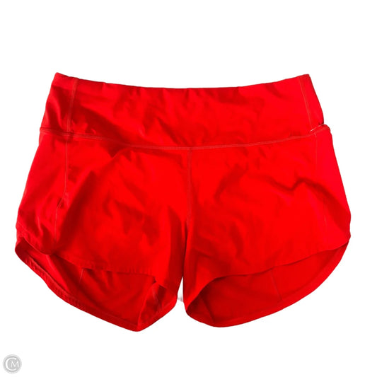 Athletic Shorts By Lululemon In Red, Size: L