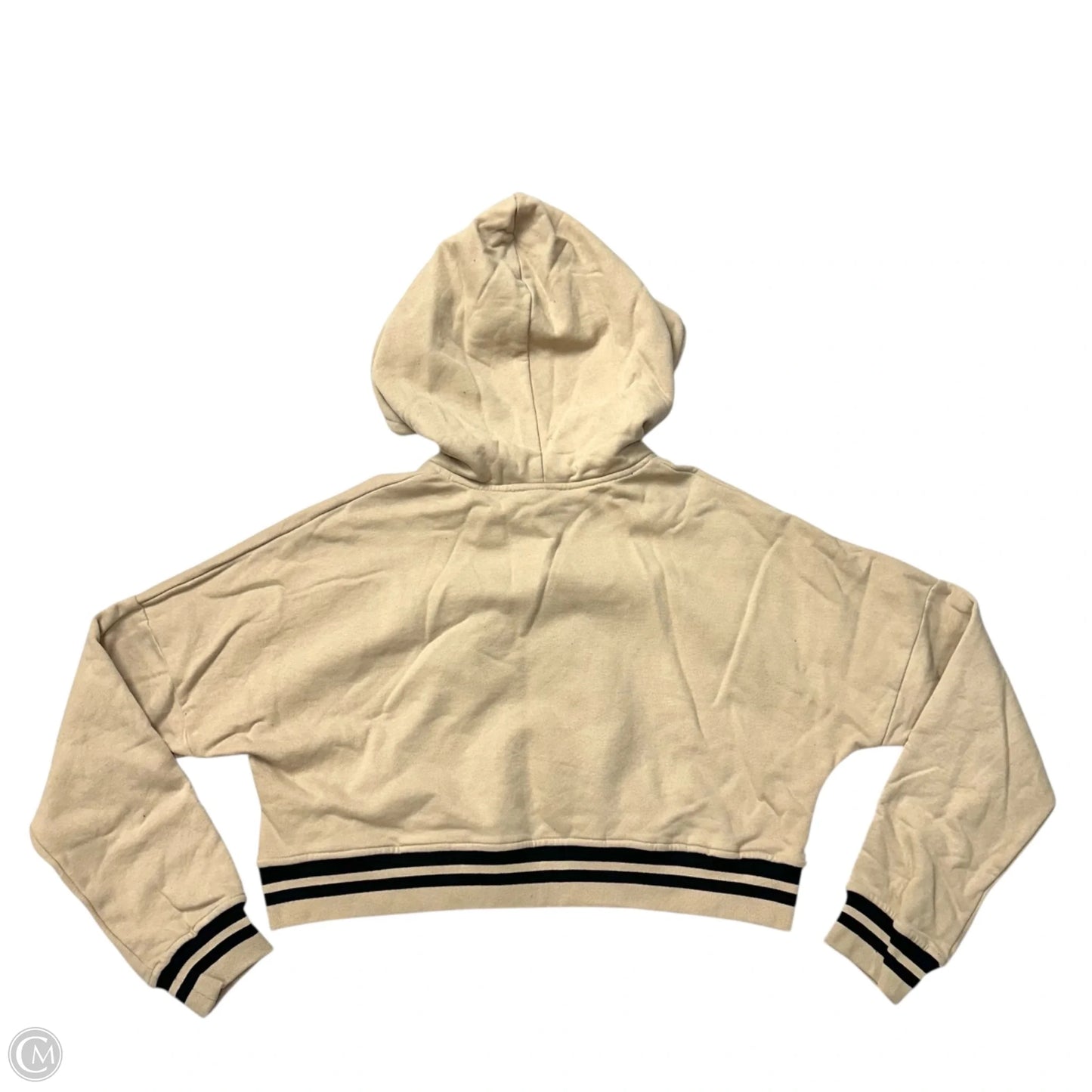 Sweatshirt Hoodie By Kin In Black & Tan, Size: L