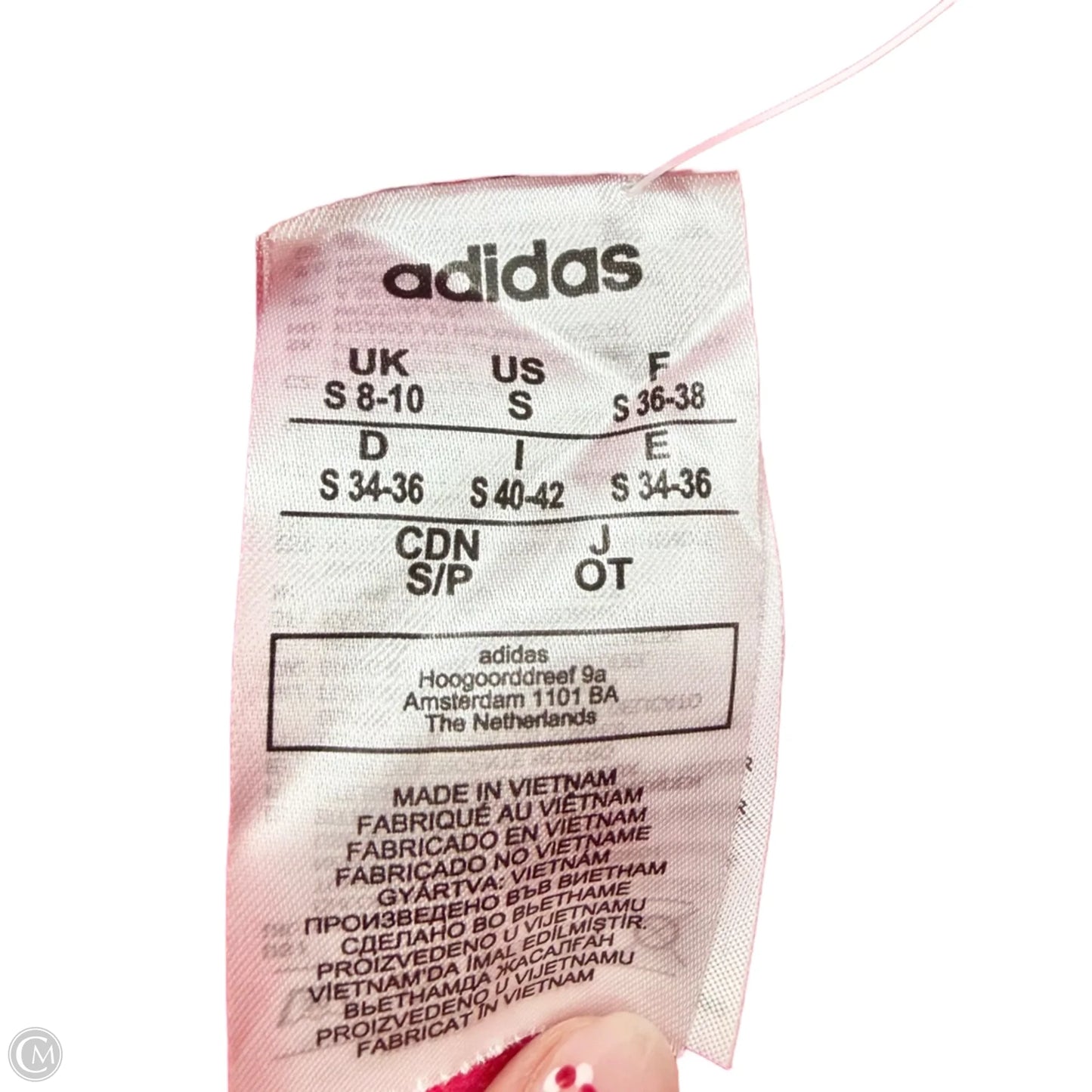 Athletic Pants By Adidas In Pink, Size: S