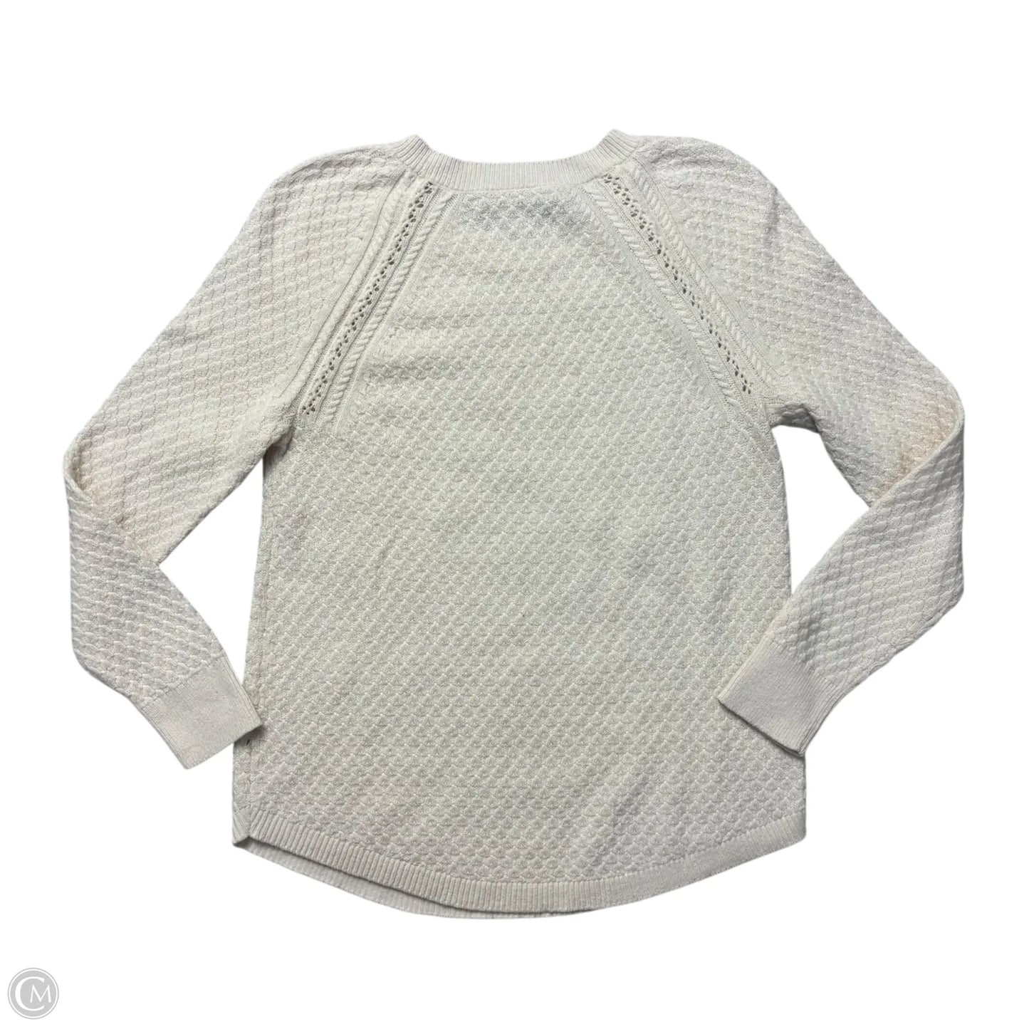 Sweater By Loft In Cream, Size: M