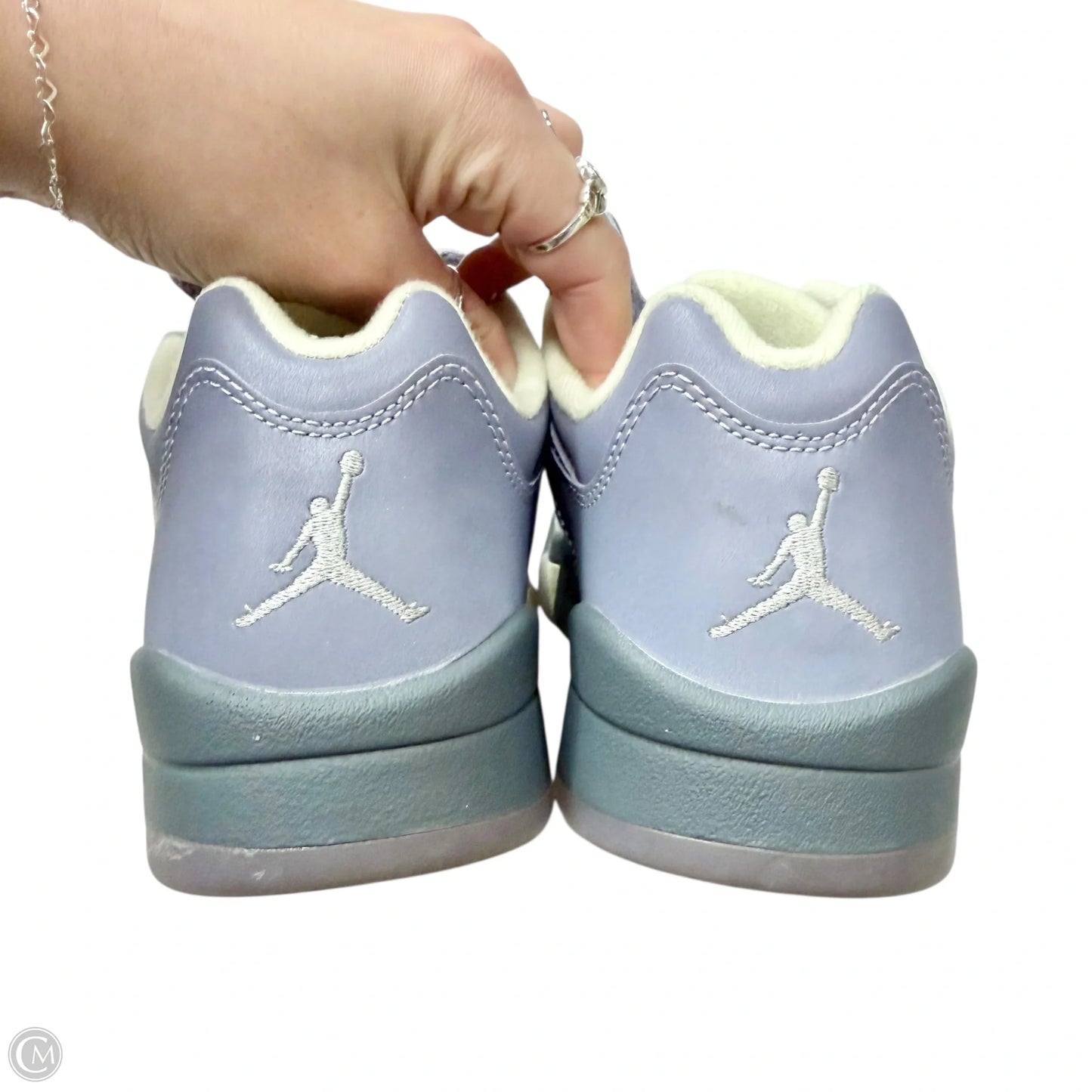 Shoes Luxury Designer By Jordan In Purple, Size: 8