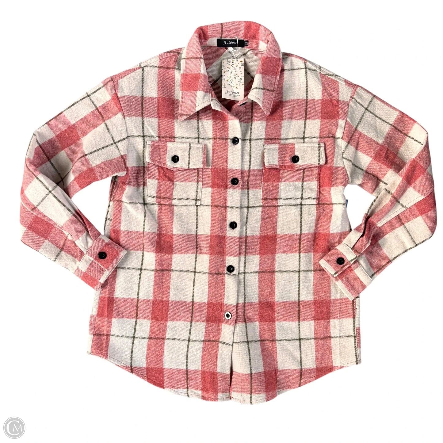 Jacket Shirt By Automet In Plaid Pattern, Size: Xs