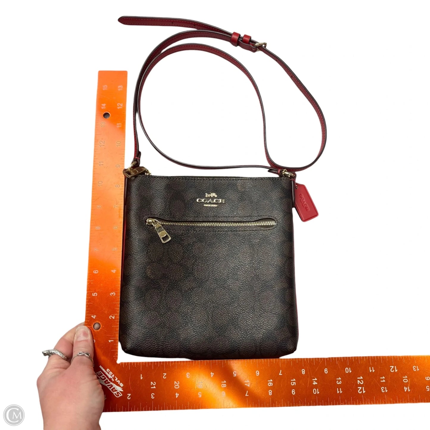 Crossbody Designer By Coach, Size: Small