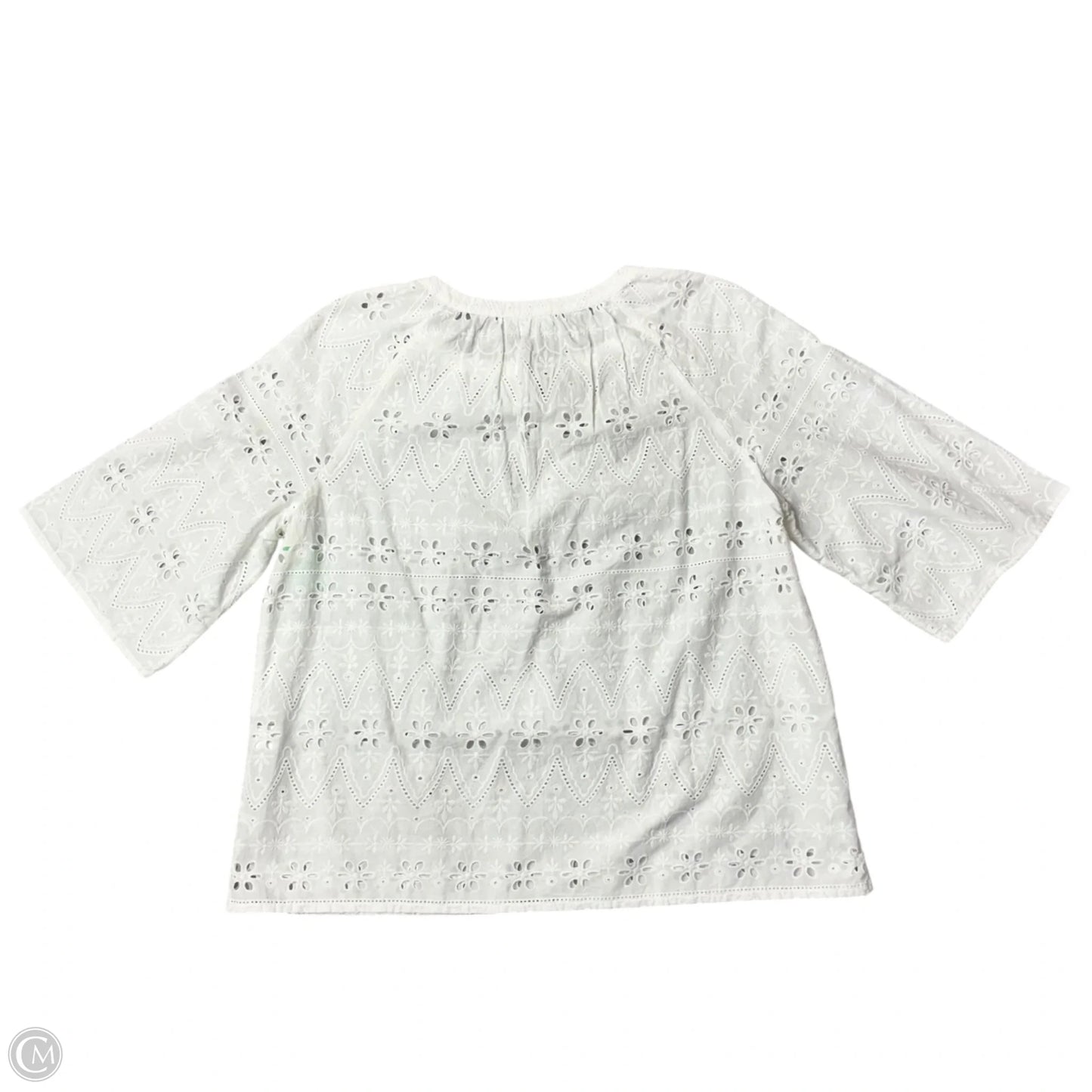 Top Short Sleeve By J. Jill In White, Size: Mp