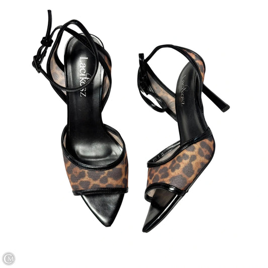 Shoes Heels Kitten By Lacikosz In Animal Print, Size: 8