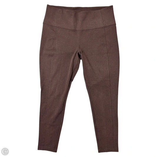 Athletic Leggings By Athleta In Brown, Size: 1x