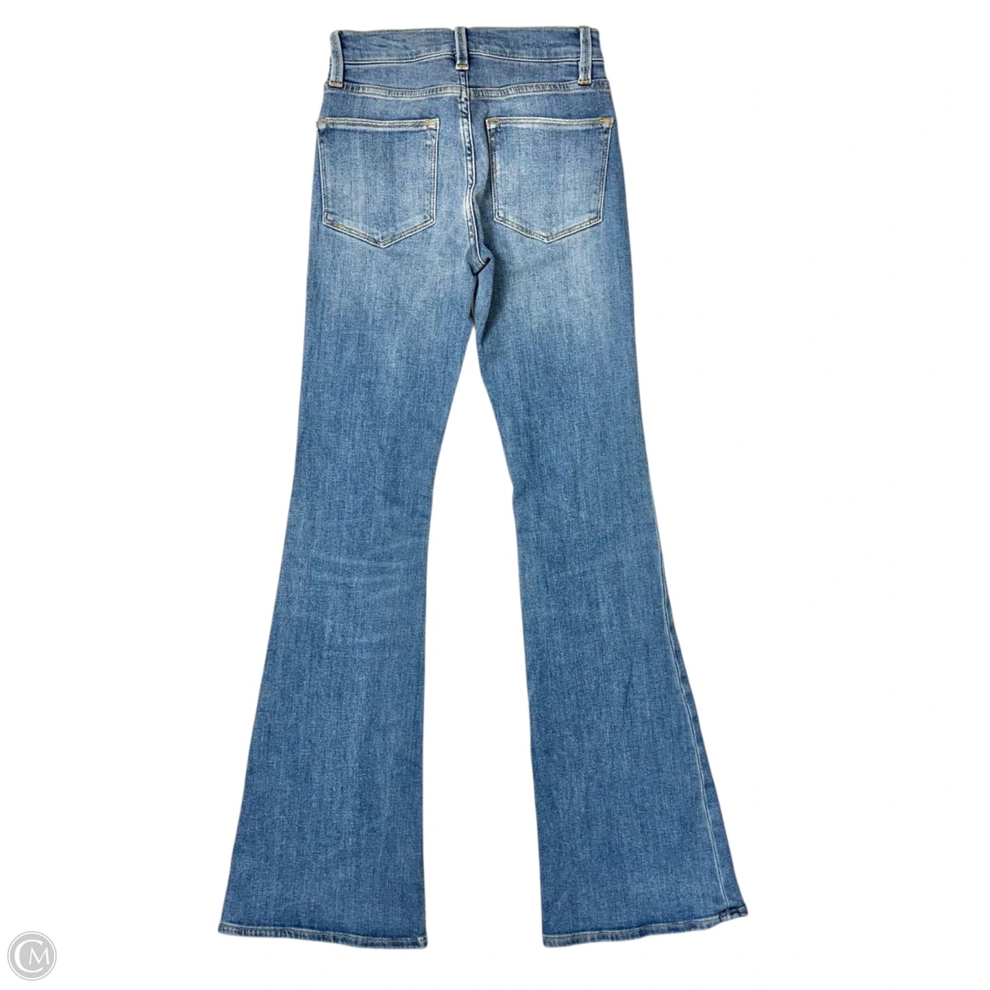 Jeans Wide Leg By Frame In Blue, Size: 0