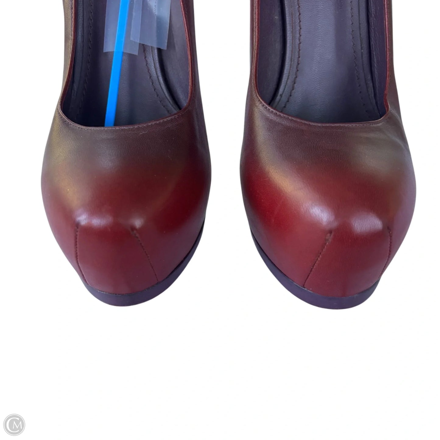 Shoes Luxury Designer By Yves Saint Laurent In Red, Size: 11